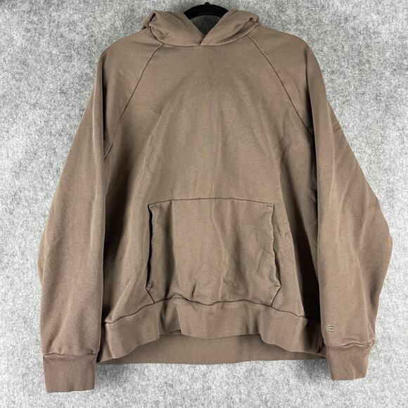 Everlane Track Hoodie Sweatshirt Mens XXL Tan Organic Cotton Sustainable Eco - Picture 1 of 13